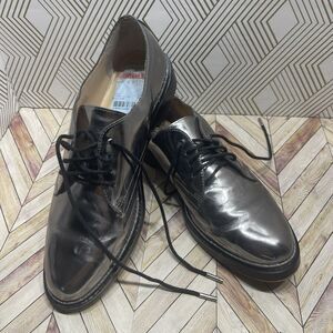 NEW Vince Camuto Ciana Metallic Leather Lace Up Womens‎ Dress Shoes Sz 7.5 K1